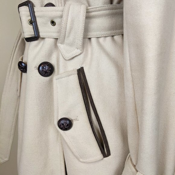 M60 Miss Sixty Elegant Classic Wool Coat with Cape Medium - Picture 7 of 14